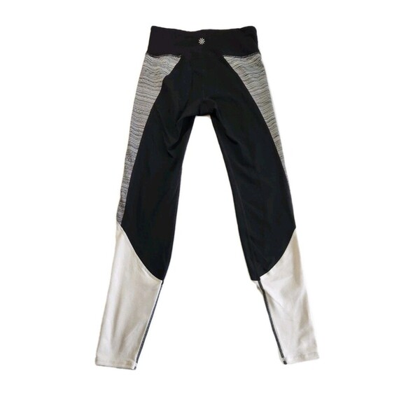 Athleta Crest Colorblock Tight Women’s Sz XS Black Gray White - Picture 3 of 6